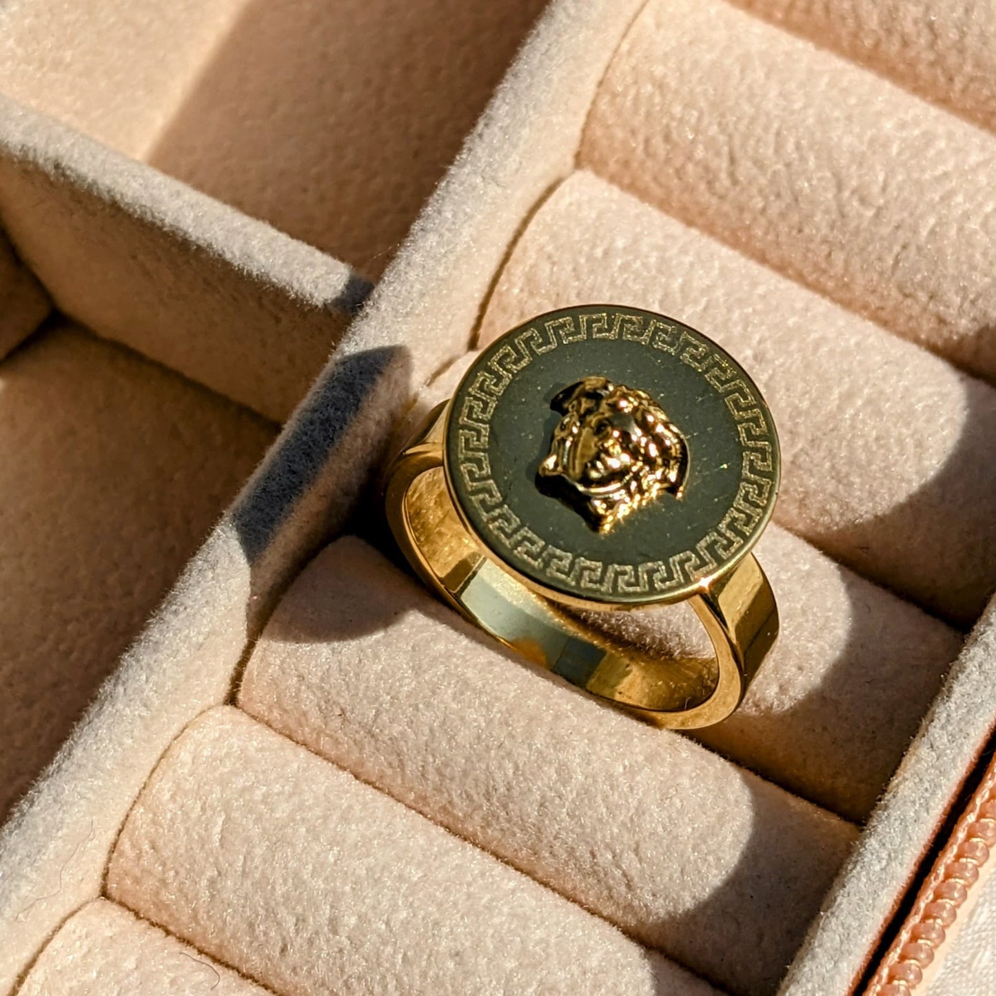 18k Gold Versace Ring