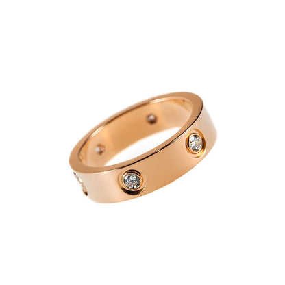 18k Gold Cartier Diamond Stone Ring